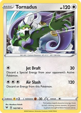 Tornadus 142  - Reverse Holofoil  - Holo Rare