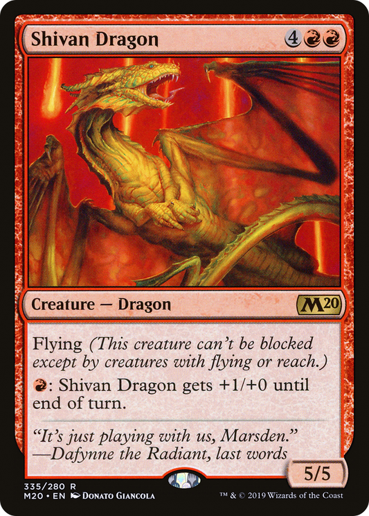 Shivan Dragon (M20-335)