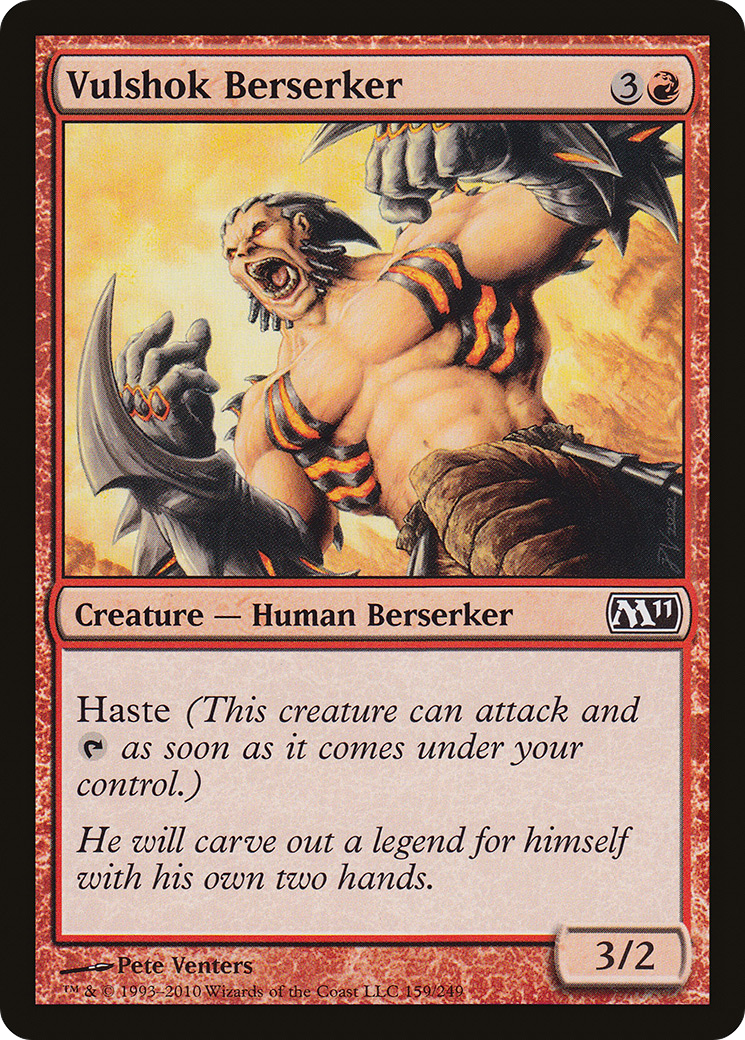 Vulshok Berserker (M11-159)  Foil