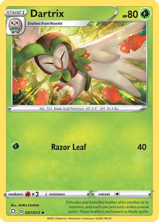 Dartrix 007  - Reverse Holofoil  - Uncommon