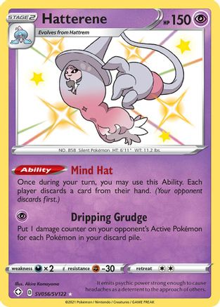Hatterene - 056/122 - Shiny Holo Rare