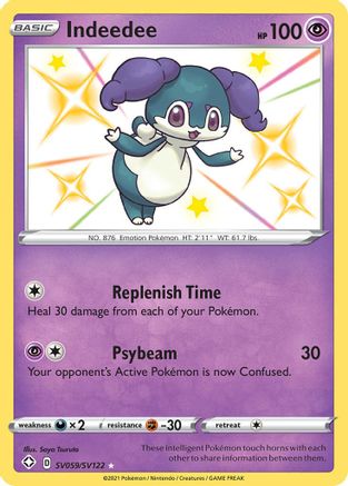 Indeedee - 059/122 - Shiny Holo Rare