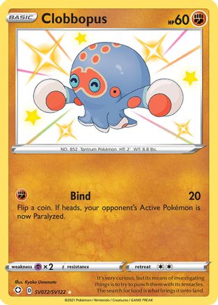 Clobbopus - 072/122 - Shiny Holo Rare