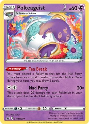 Polteageist SWSH081  - Holofoil SWSH Sword & Shield Promo Cards - Promo