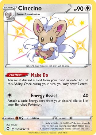 Cinccino - 094/122 - Shiny Holo Rare