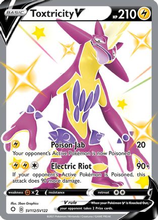 Toxtricity V SV112/SV122  - Holofoil Shining Fates Shiny Vault - Shiny Holo Rare