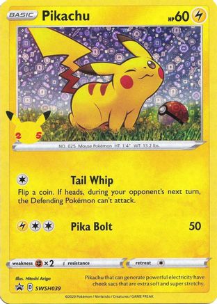 Pikachu (General Mills) SWSH039  - Holofoil Miscellaneous Cards & Products - Promo
