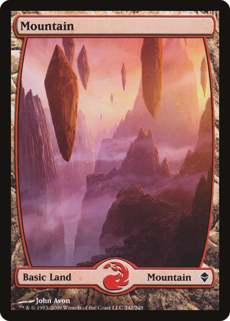 Mountain (242) - Full Art (ZEN-242)  Foil
