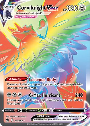 Corviknight VMAX (Secret) 171/163  - Holofoil  - Secret Rare