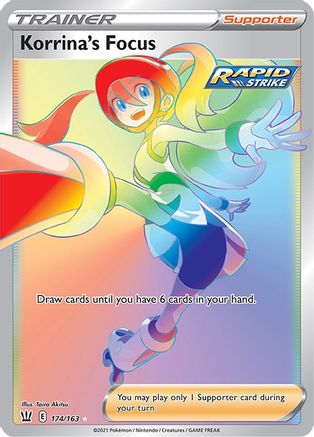 Korrina's Focus (Secret) 174/163  - Holofoil SWSH05 Battle Styles - Secret Rare