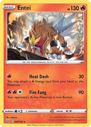 Entei 020  - Holofoil  - Holo Rare