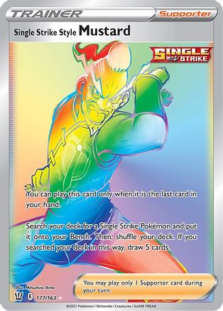 Single Strike Style Mustard (Secret)/163  - Holofoil  - Secret Rare