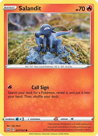 Salandit 027  - Reverse Holofoil  - Common