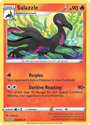 Salazzle 028  - Reverse Holofoil  - Rare