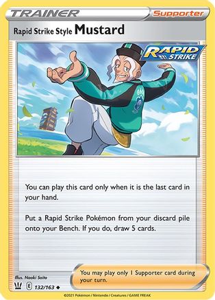 Rapid Strike Style Mustard 132  - Reverse Holofoil  - Uncommon