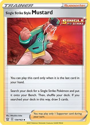 Single Strike Style Mustard 134/163  - Reverse Holofoil  - Uncommon