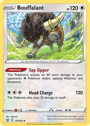 Bouffalant 118  - Reverse Holofoil  - Uncommon