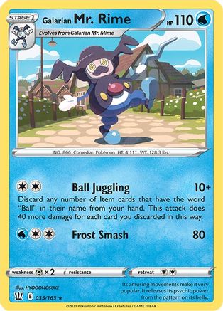 Galarian Mr. Rime 035  - Reverse Holofoil  - Rare