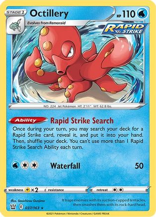 Octillery 037  - Holofoil  - Holo Rare