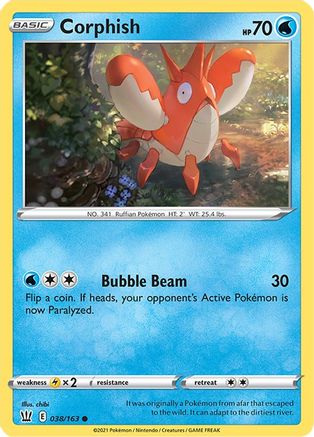 Corphish 038  - Reverse Holofoil  - Common