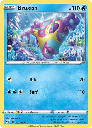 Bruxish 043  - Reverse Holofoil  - Uncommon