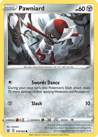 Pawniard 103/163  - Reverse Holofoil  - Common