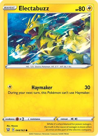 Electabuzz 044  - Reverse Holofoil  - Common