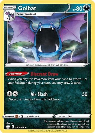 Golbat 090  - Reverse Holofoil  - Uncommon