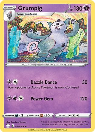 Grumpig 056  - Reverse Holofoil  - Uncommon