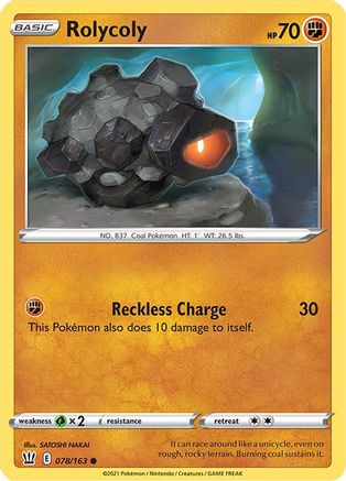 Rolycoly 078  - Reverse Holofoil  - Common