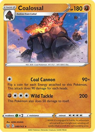 Coalossal 080  - Reverse Holofoil  - Holo Rare