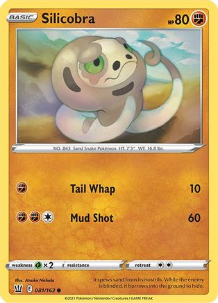 Silicobra 081/163  - Reverse Holofoil  - Common