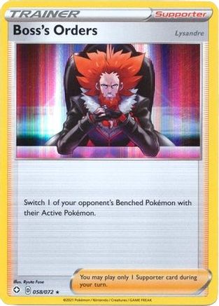 Boss's Orders - 58/72 - Holo Rare