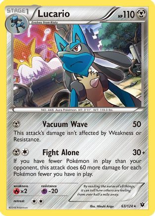 Lucario (Cosmos Holo) 063/124  - Holofoil Miscellaneous Cards & Products - Promo