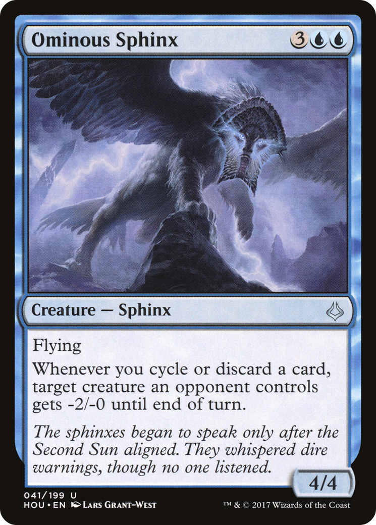 Ominous Sphinx (HOU-041)  Foil