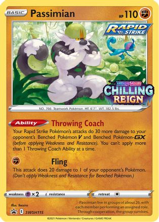 Passimian SWSH115  - Holofoil SWSH Sword & Shield Promo Cards - Promo