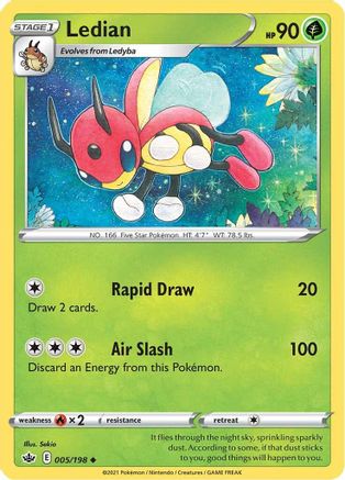 Ledian 005  - Reverse Holofoil  - Uncommon