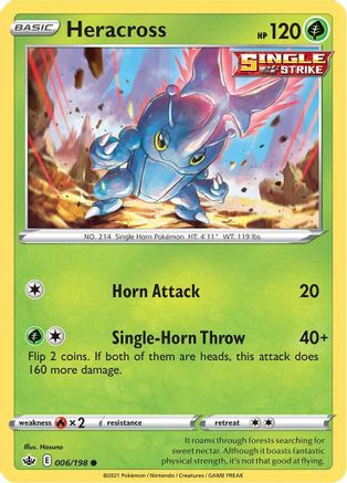 Heracross 006  - Reverse Holofoil  - Common