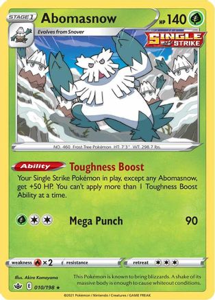 Abomasnow 010   - Rare