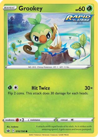 Grookey 016  - Reverse Holofoil  - Common