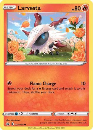 Larvesta 023  - Reverse Holofoil  - Common
