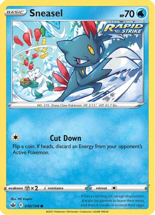 Sneasel 030  - Reverse Holofoil  - Common