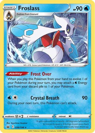 Froslass 036  - Holofoil  - Holo Rare