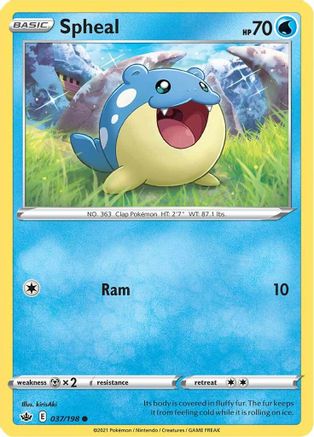 Spheal 037  - Reverse Holofoil  - Common