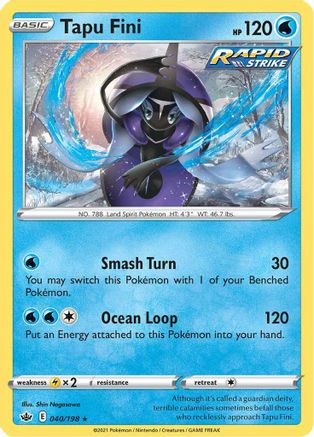 Tapu Fini 040  - Holofoil  - Holo Rare