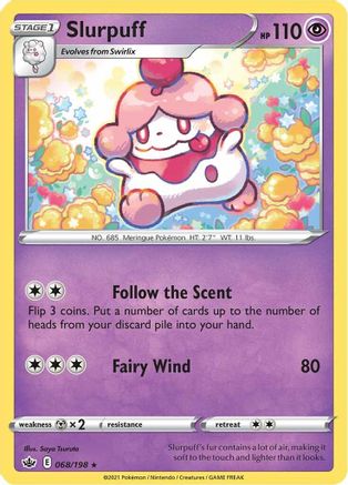 Slurpuff 068  - Reverse Holofoil  - Rare