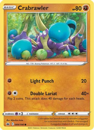 Crabrawler 084  - Reverse Holofoil  - Common
