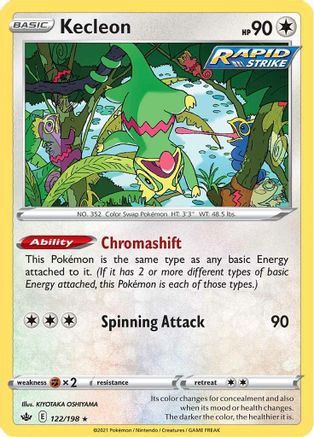 Kecleon 122  - Reverse Holofoil  - Rare