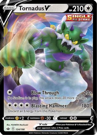 Tornadus V 124  - Holofoil  - Ultra Rare