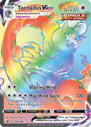 Tornadus VMAX (Secret) 209/198  - Holofoil  - Secret Rare